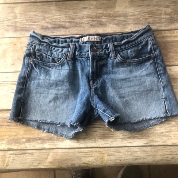 J Brand Cutoff Side Slit Jean Shorts 25 - Picture 1 of 6